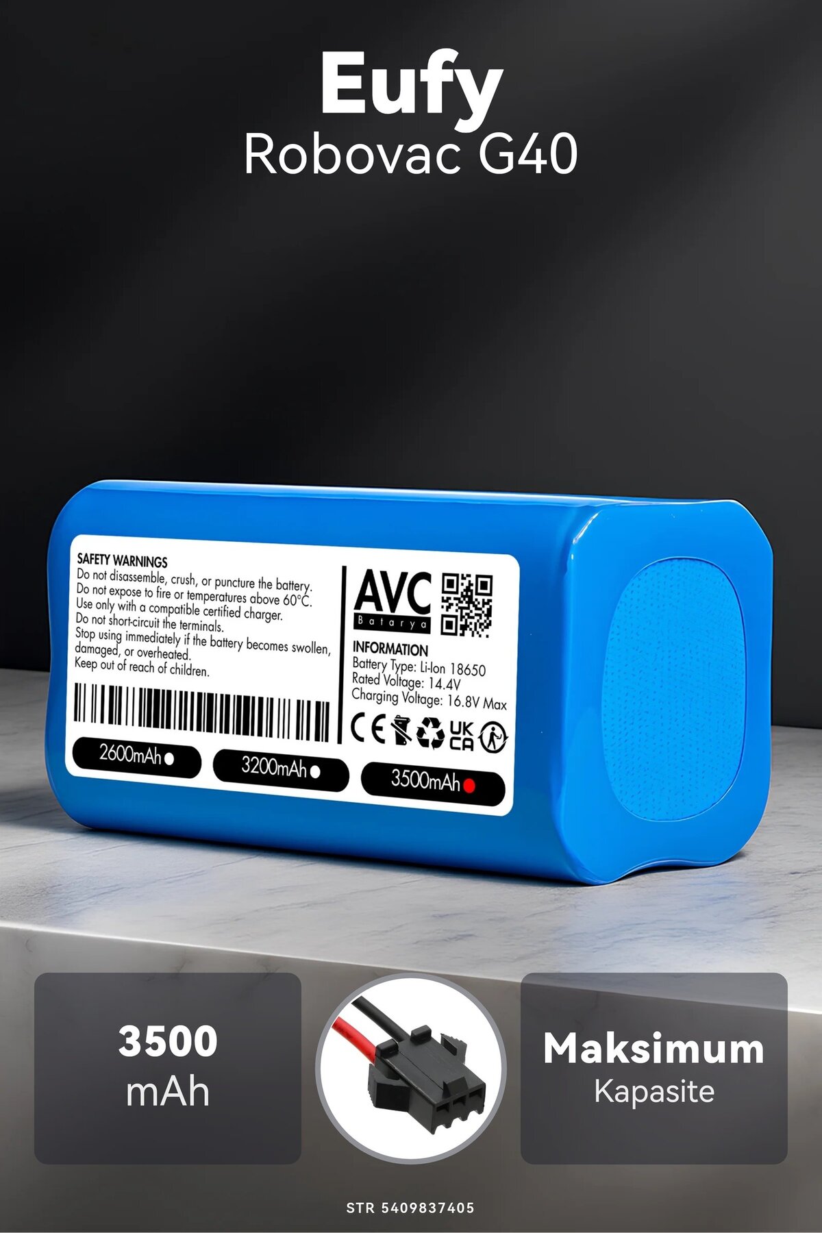Eufy Robovac G40 3500mAh Robot Süpürge Bataryası