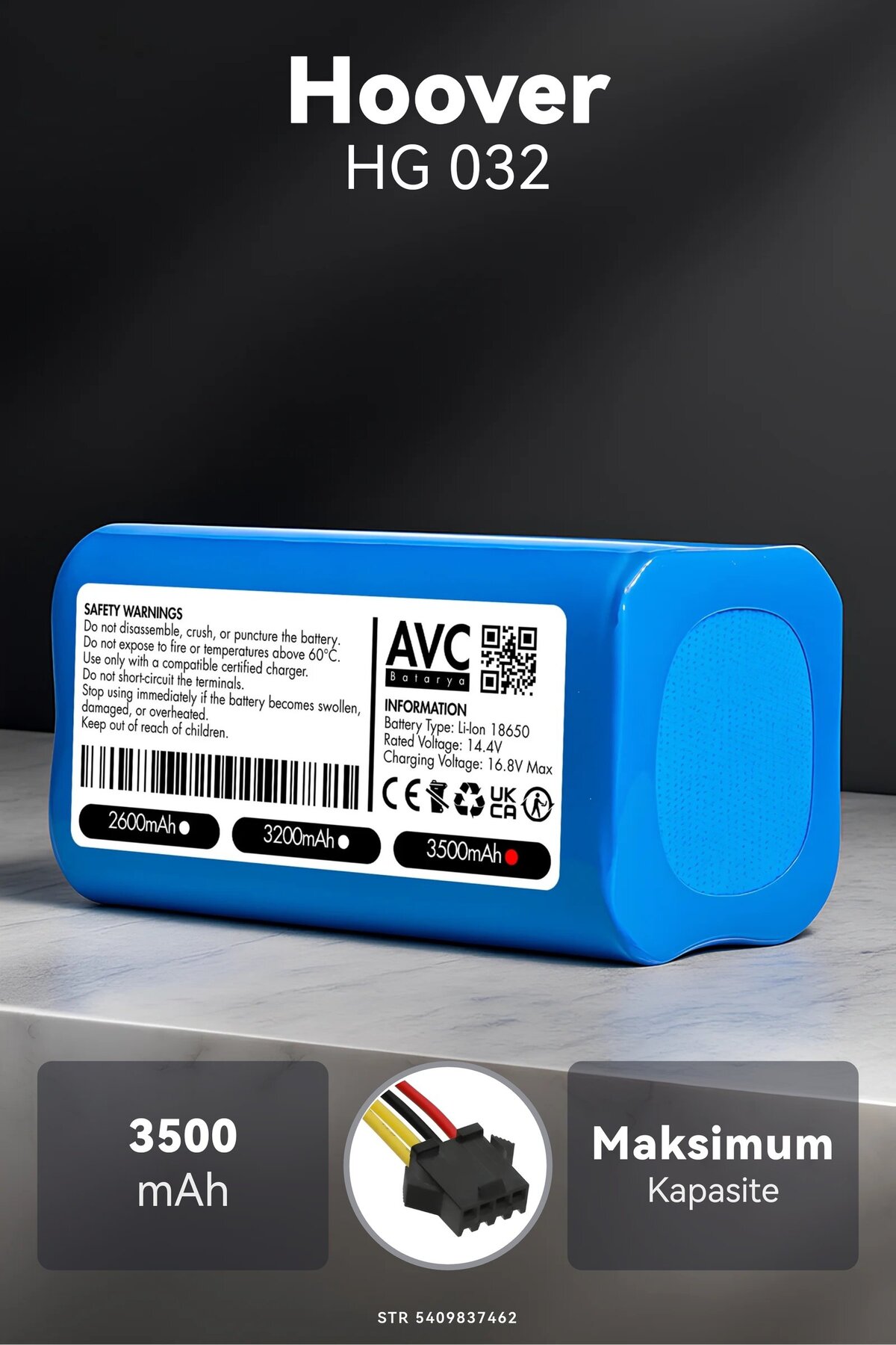 Hoover HG 032 3500mAh Robot Süpürge Bataryası