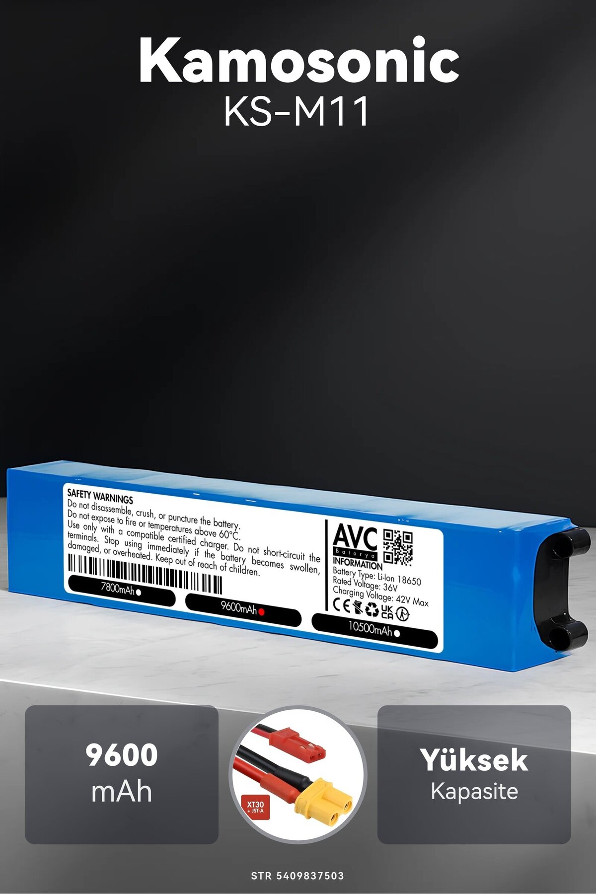 Kamosonic KS-M11 / 36V 9600mAh Elektrikli Scooter Bataryası