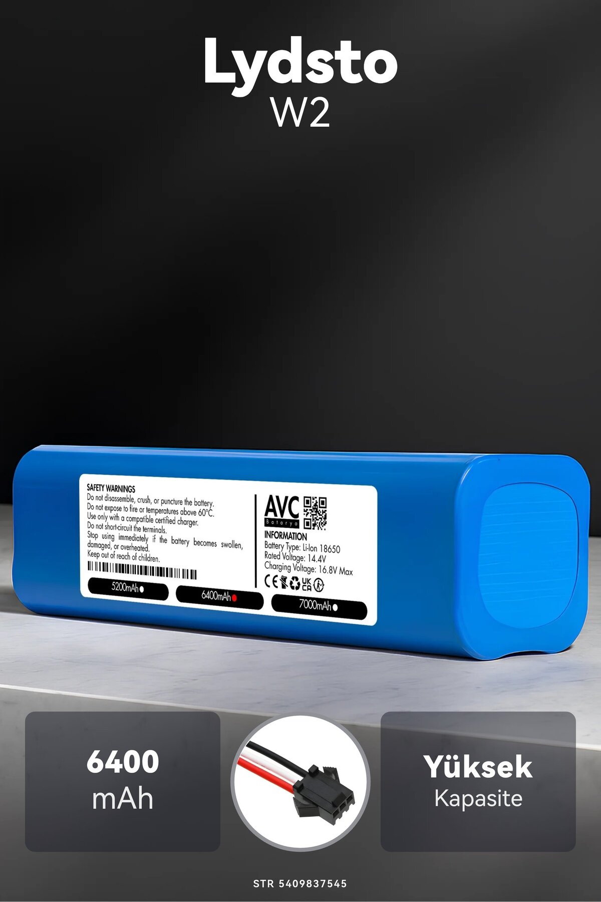 Lydsto W2 6400mah Robot Süpürge Bataryası