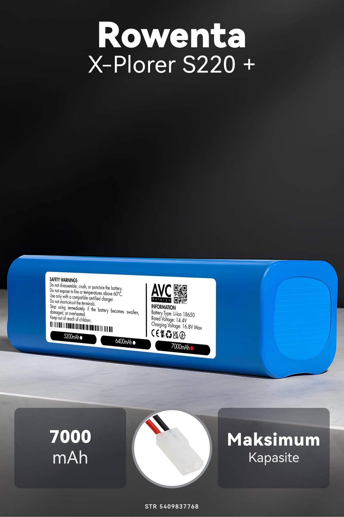 Rowenta X-Plorer S220 + 7000mAh Robot Süpürge Bataryası
