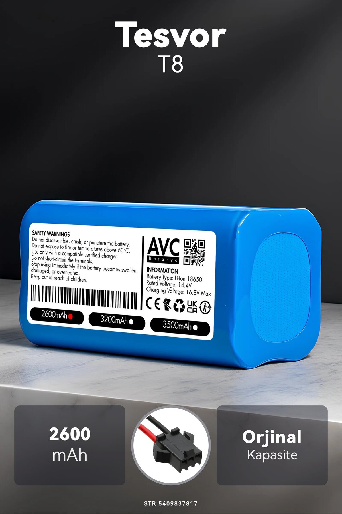 Tesvor T8 2600mAh Robot Süpürge Bataryası